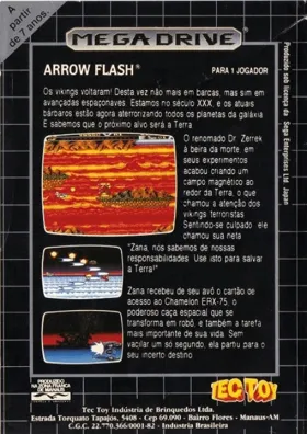 Arrow Flash (Japan, Europe) box cover back